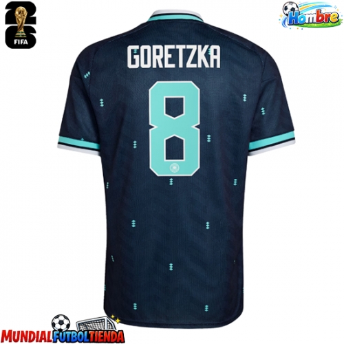 Camiseta Alemania Leon Goretzka #8 Segunda Equipación Replica Mundial 2026 mangas cortas